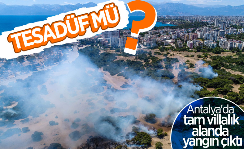 Antalya'da ormanlık alan yandı