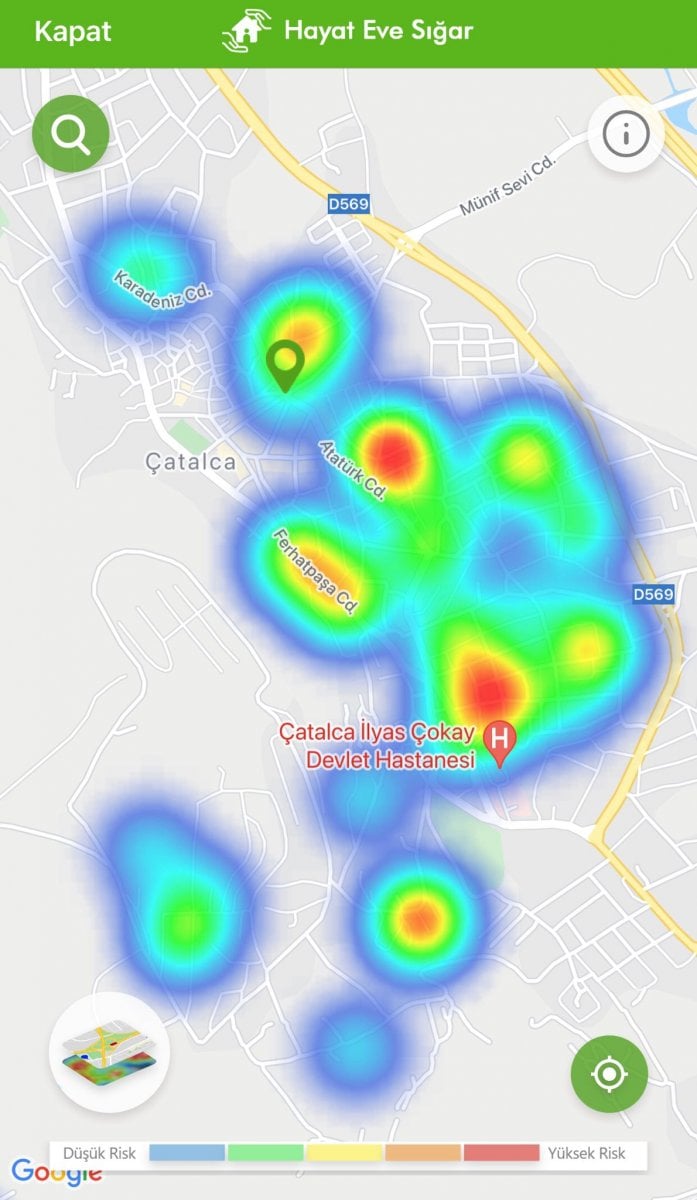 İstanbul maviye döndü: İlçelere göre koronavirüs risk haritası #15