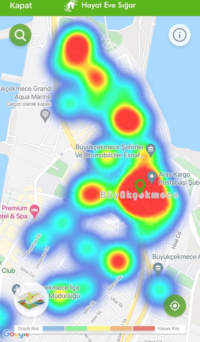 İstanbul maviye döndü: İlçelere göre koronavirüs risk haritası #14