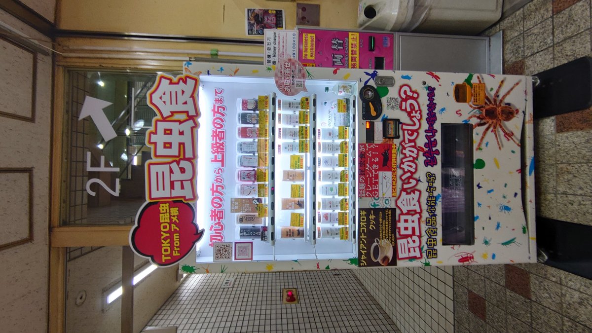Vending machine selling snack insects in Japan #2