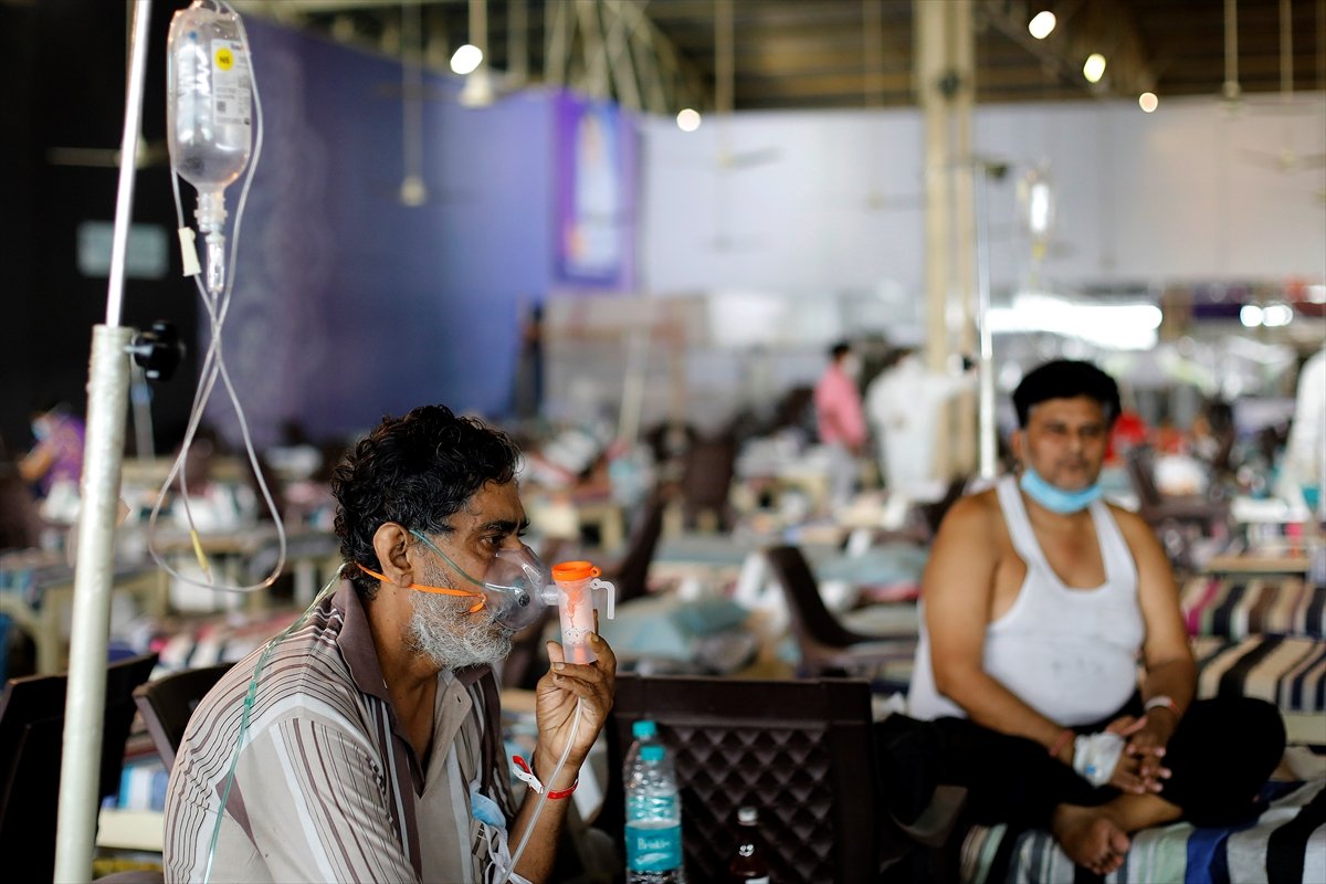 Hindistan da kriket stadyumu, koronavirüs hastanesine dönüştürüldü #4