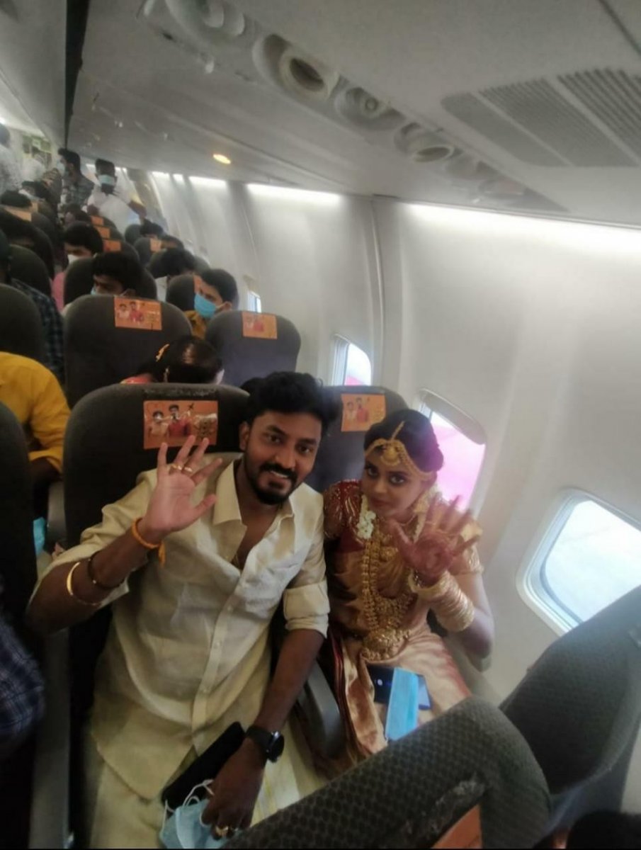 A couple got married on a plane in India #2
