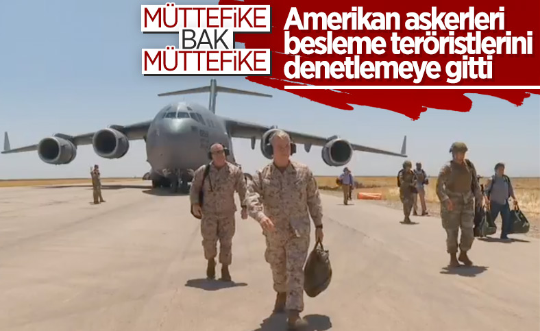ABD'li komutanlardan terör örgütü YPG'ye ziyaret