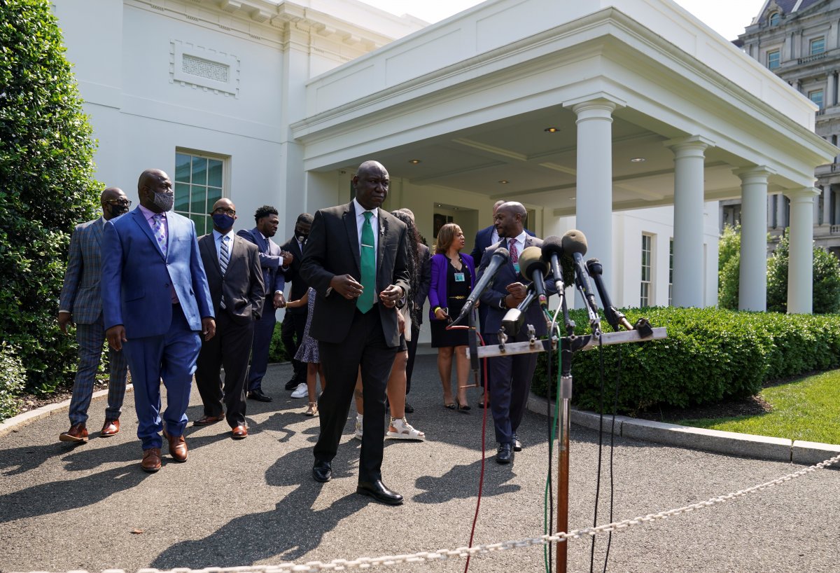 Joe Biden meets with George Floyd's family on the anniversary of his death #5