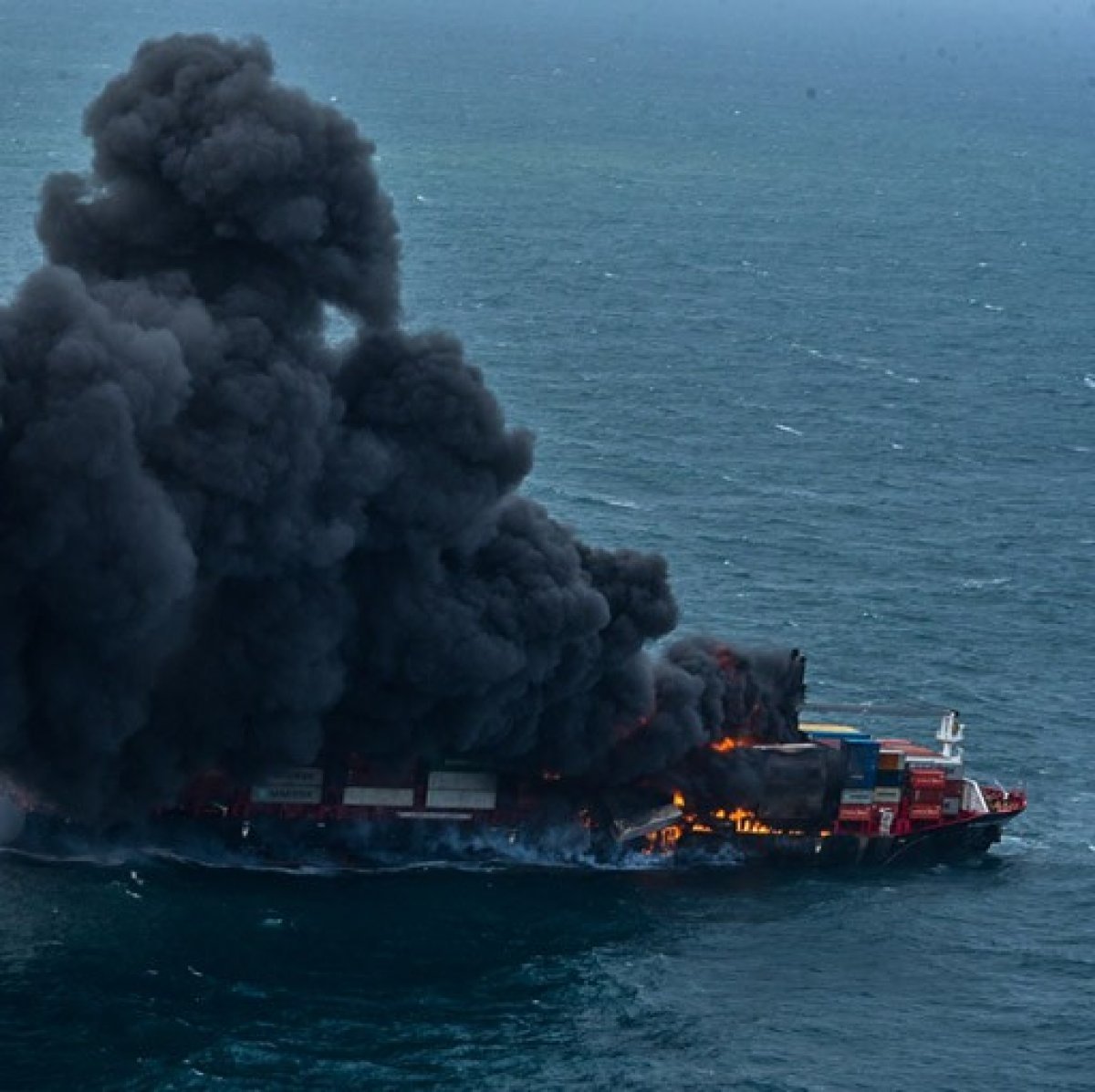 Container ship burning for days in Sri Lanka #3