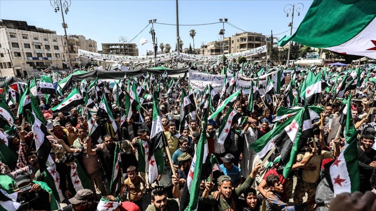 Assad regime’s election protested in Syria