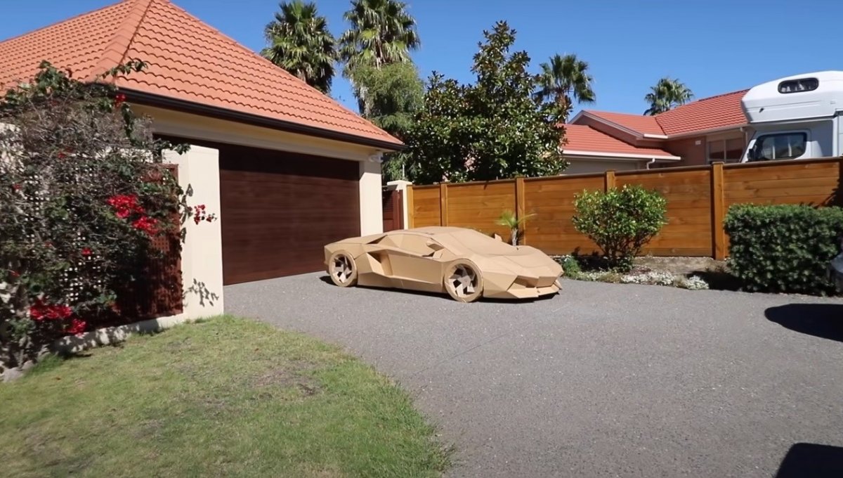 He sold the car he made out of cardboard for 10 thousand 420 dollars in New Zealand #2