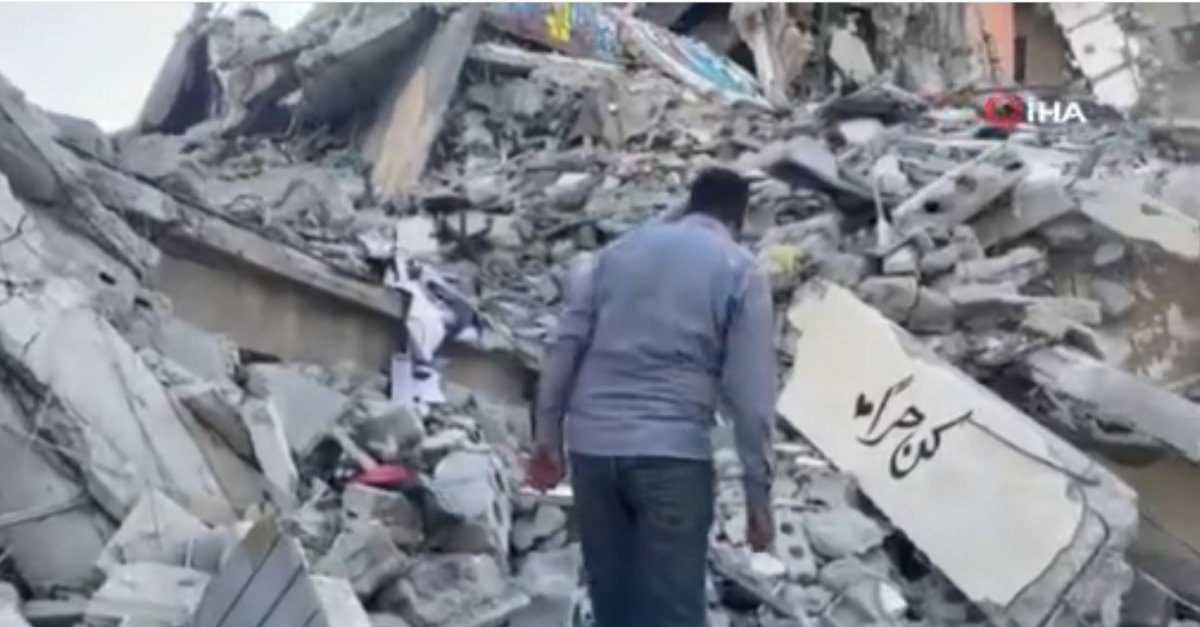 Celebrated father's birthday on rubble in Gaza #2