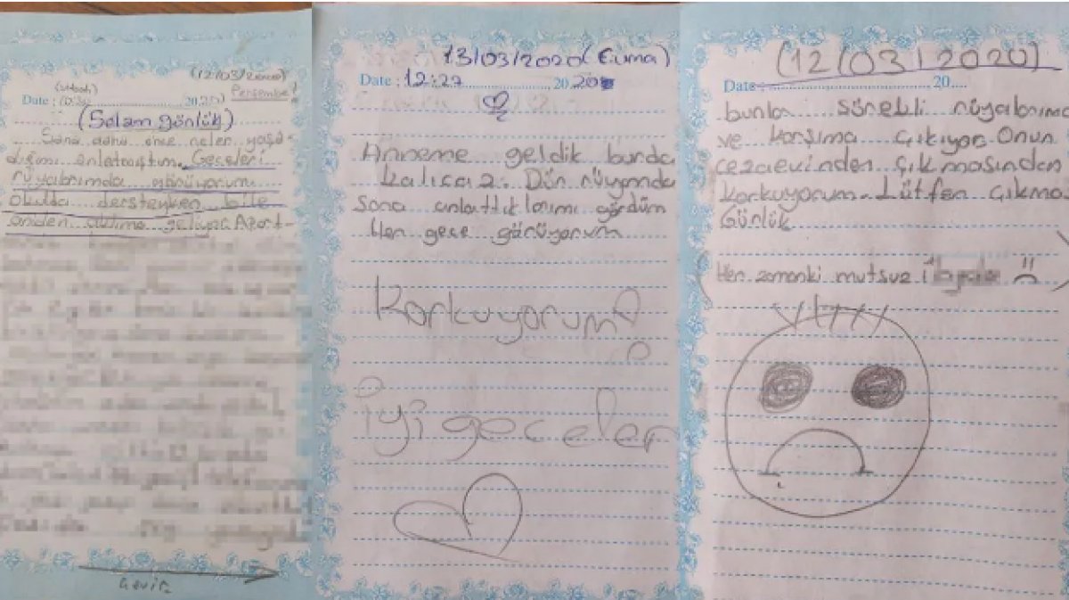 İzmir de tacize uğrayan küçük kızın günlüğü ortaya çıktı #2
