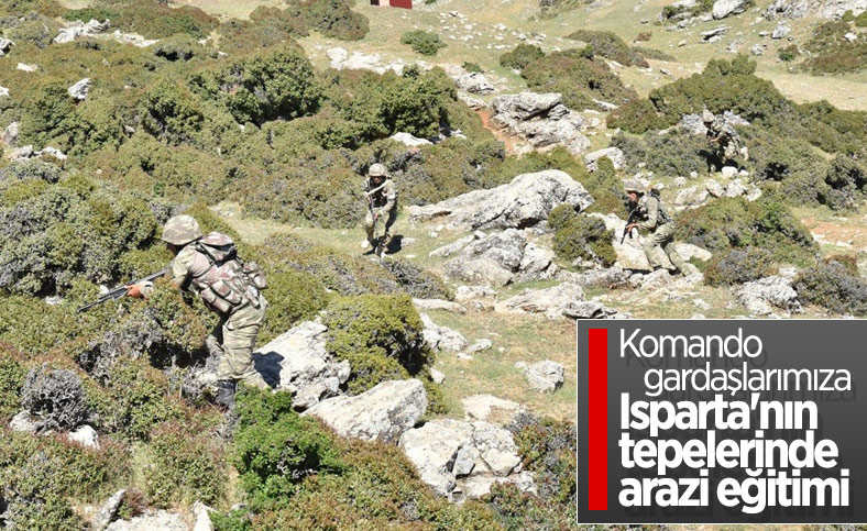 Azerbaycan askerleri, Isparta'da tatbikat yaptı