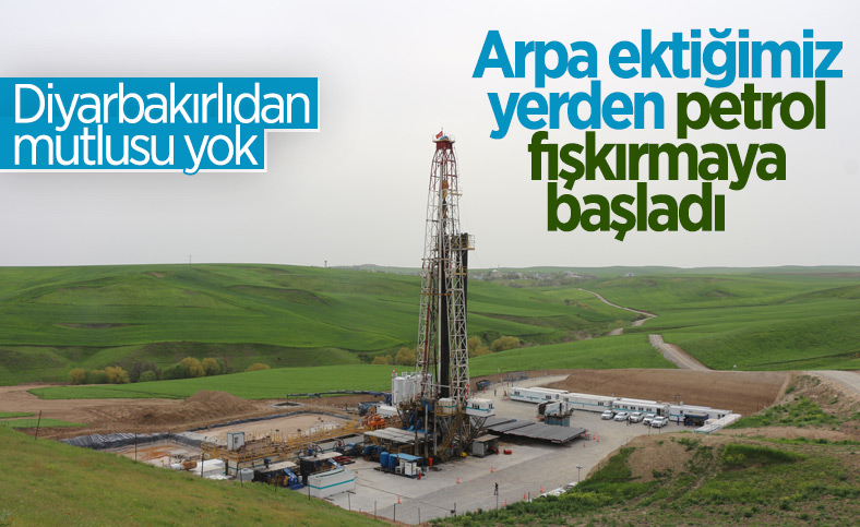 Diyarbakırlıların 'kuyu' sevinci: Arpa ektiğimiz yerden petrol fışkırdı