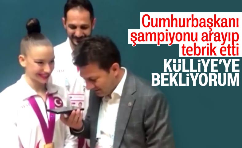 Recep Tayyip Erdoğan'dan dünya şampiyonu Ayşe Begüm Onbaşı'ya tebrik telefonu