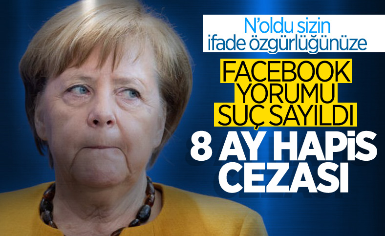 Almanya'da Angela Merkel'e hakaret eden kişiye 8 ay hapis