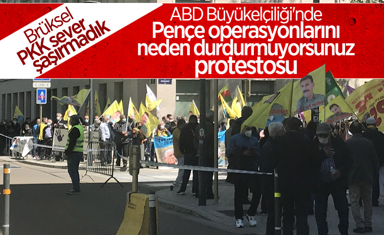 PKK yandaşlarından Brüksel'de gösteri