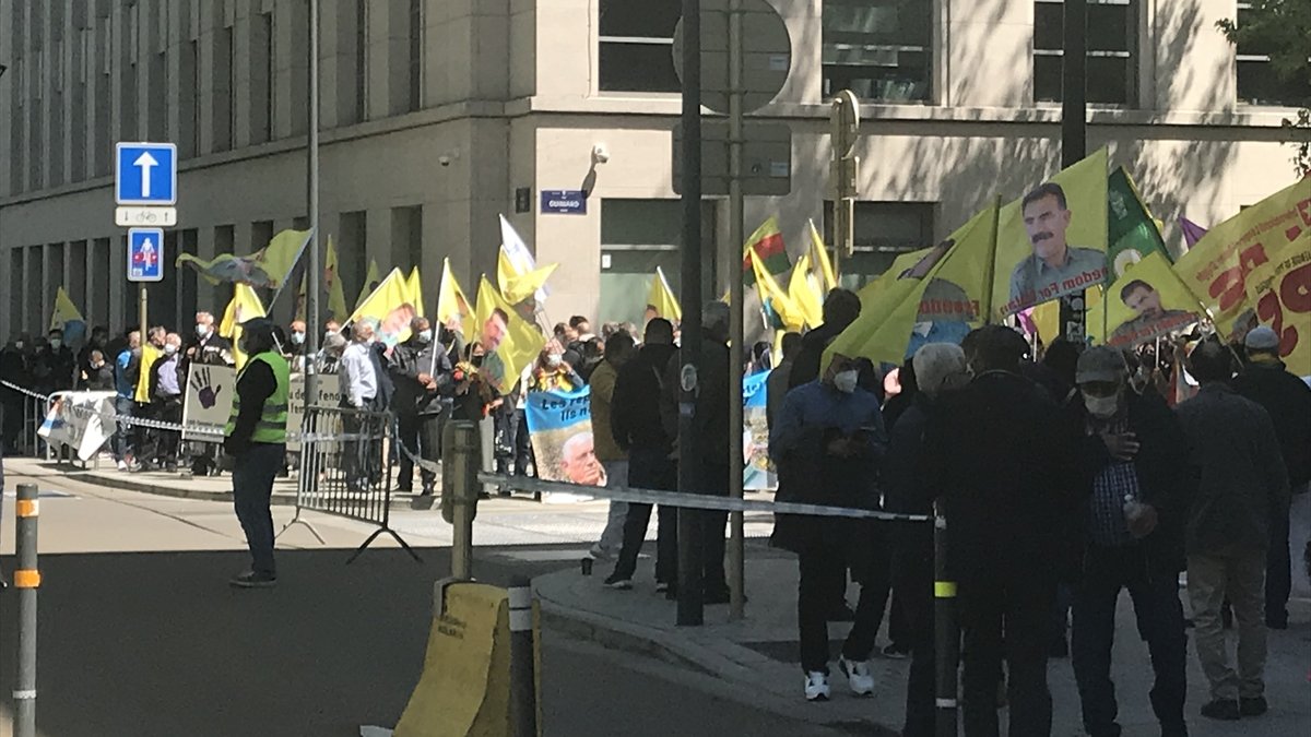 Demonstration by PKK supporters in Brussels