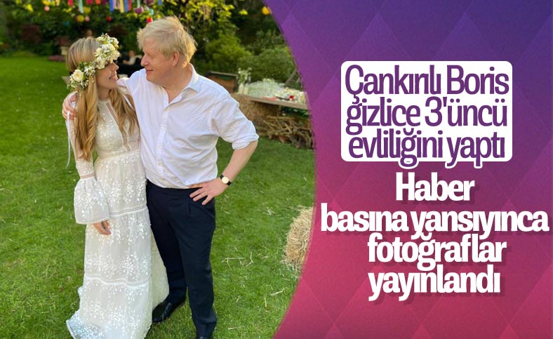 Gizlice evlenen Boris Johnson'ın düğün fotoğrafları ortaya çıktı