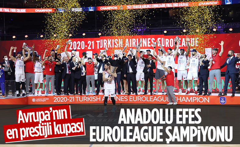 Barcelona’yı mağlup eden Anadolu Efes EuroLeague şampiyonu oldu
