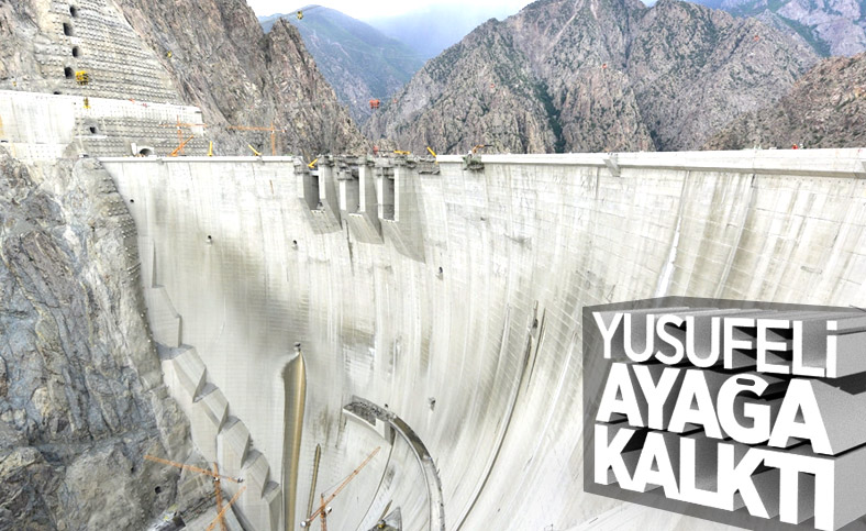 Yusufeli Barajı gövde inşaatı çalışmaları sona erdi