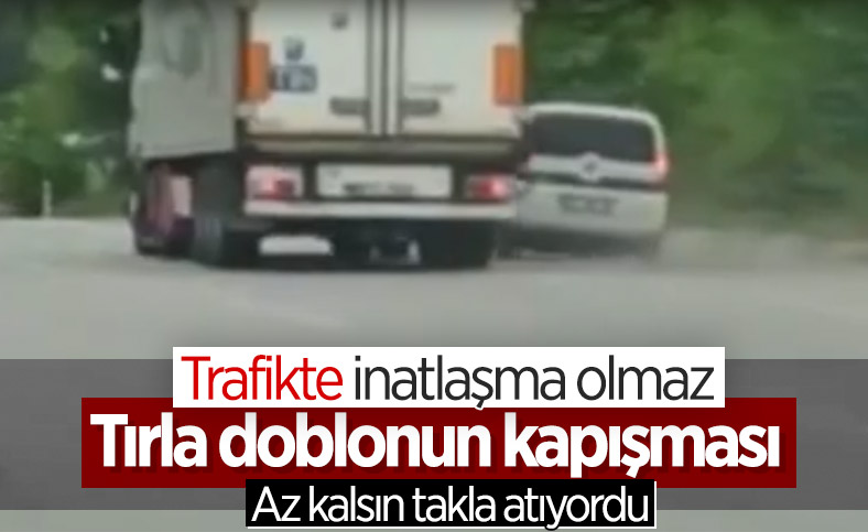 Samsun'da 'yol vermeme' inatlaşması kazaya sebep oldu