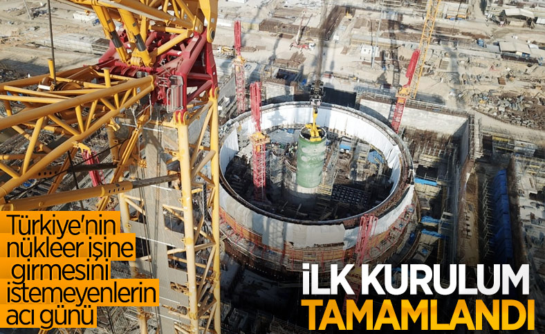 Akkuyu NGS'de ilk reaktör kabının kurulumu yapıldı