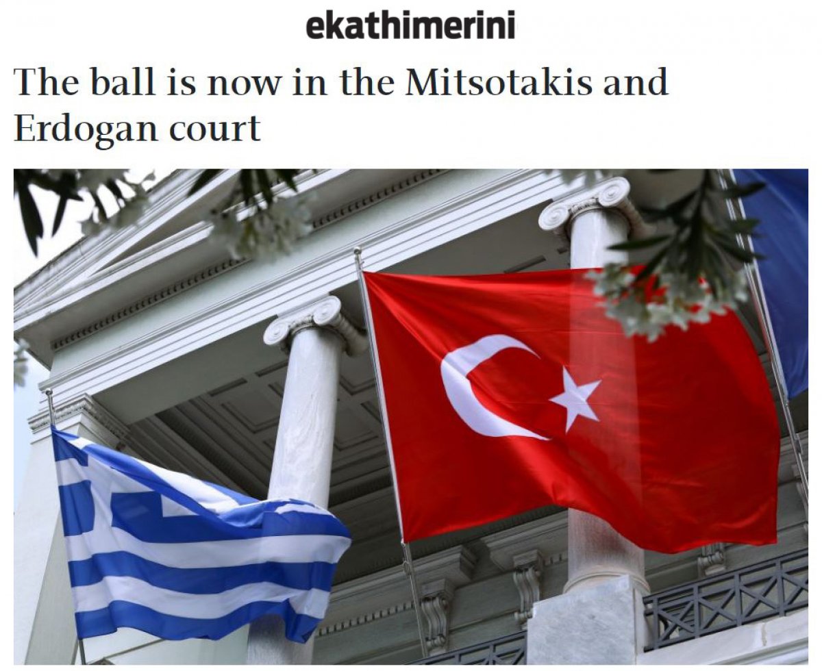 Greek press: The ball is now Mitsotakis and Erdogan is #2