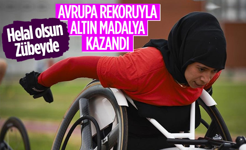 Para Atletizm Avrupa Şampiyonası'nda Zübeyde Süpürgeci'den altın madalya