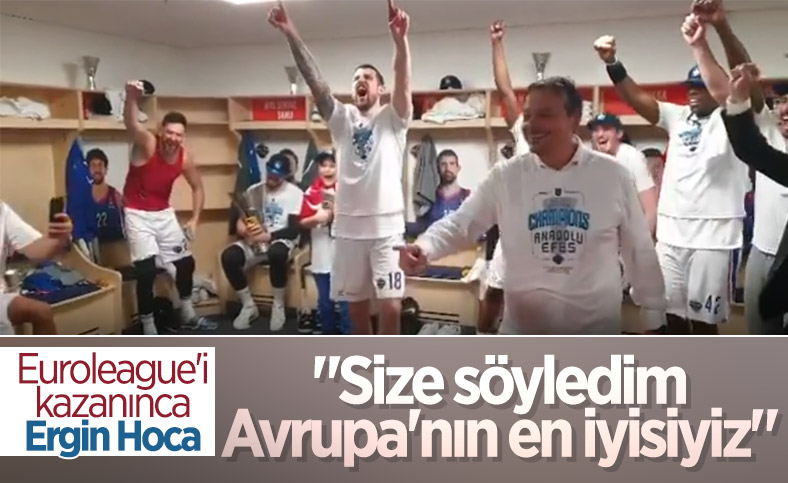 Ergin Ataman: Size söyledim, biz Avrupa'daki en iyi takımız
