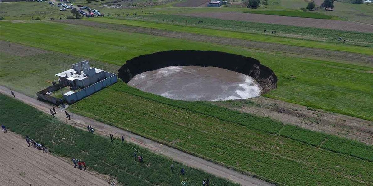 Giant sinkhole formed in Mexico #1