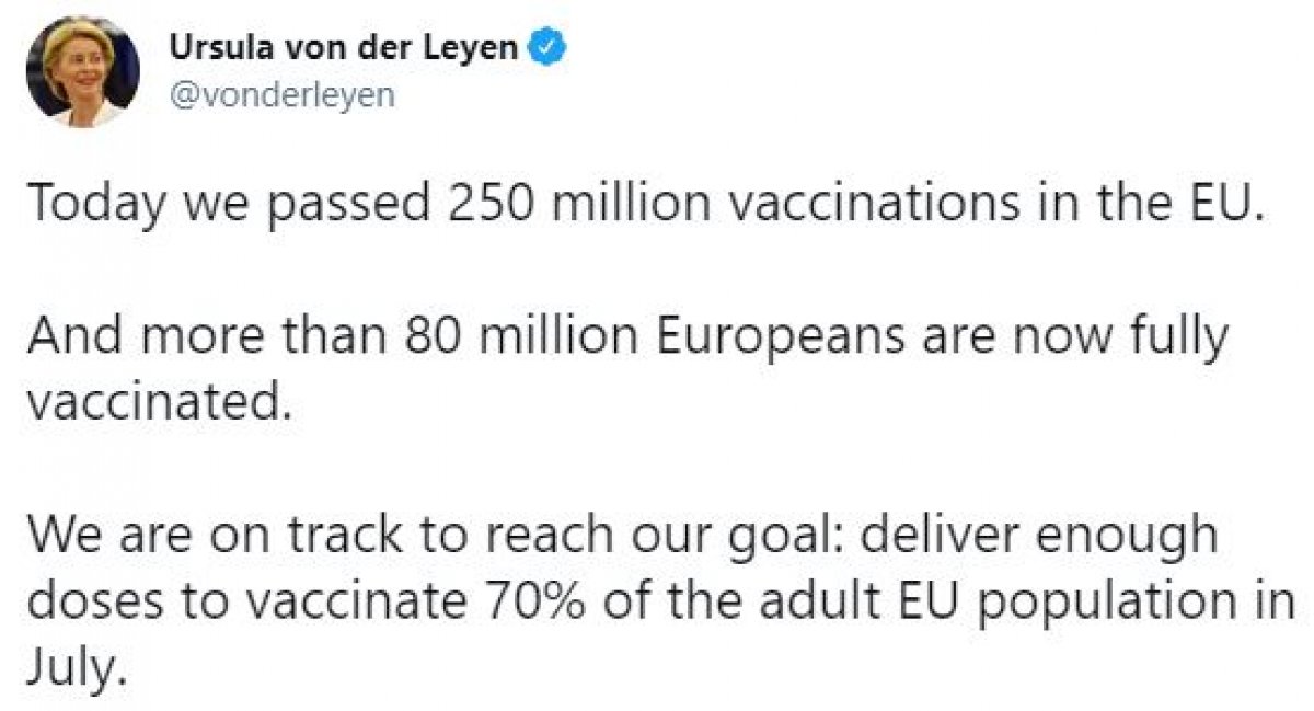 The coronavirus vaccine administered in the European Union exceeded 250 million #2