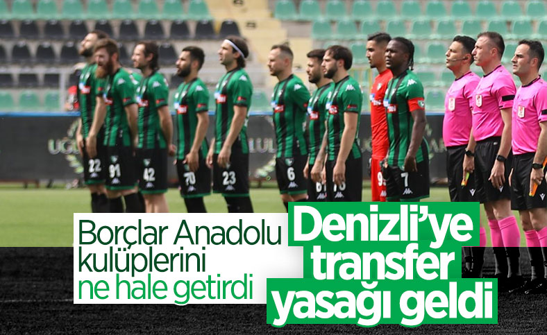 Denizlispor'a transfer yasağı geldi