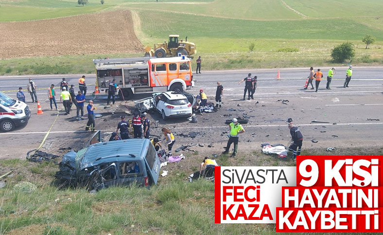 Sivas'ta kaza: 9 ölü