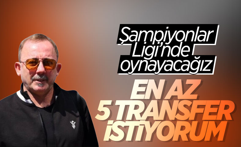 Sergen Yalçın, yönetimden 5 transfer istedi