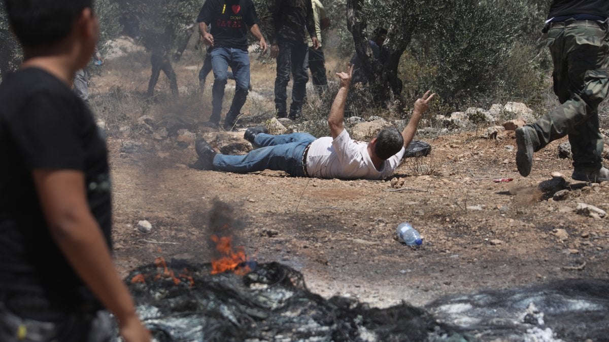 Israeli intervention in the protests in Nablus