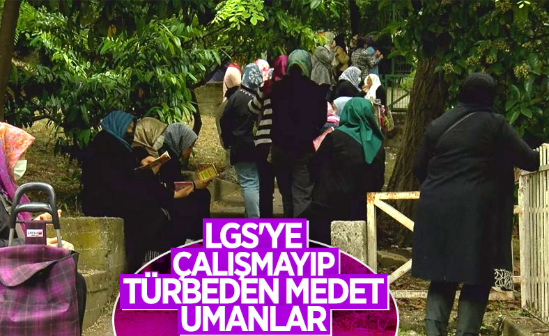 İstanbul'da LGS öncesi Zuhuratbaba Türbesi'ne akın ettiler