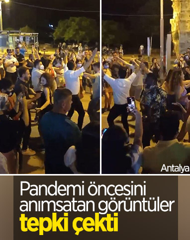 Antalyalılar canlı müzik eşliğinde pandemiyi unuttu 