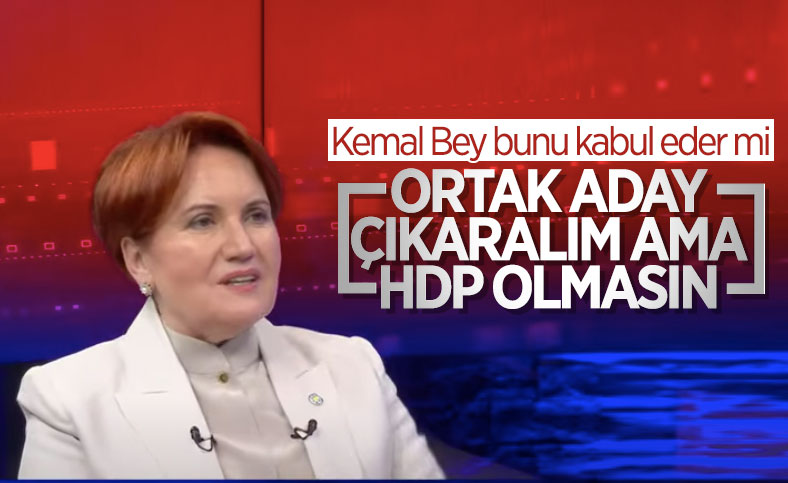 Meral Akşener: Ortak aday çıkaralım ama HDP olmasın