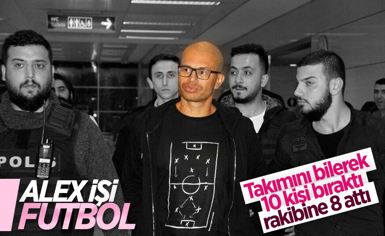 Alex de Souza takımını bilerek 10 kişi bıraktı