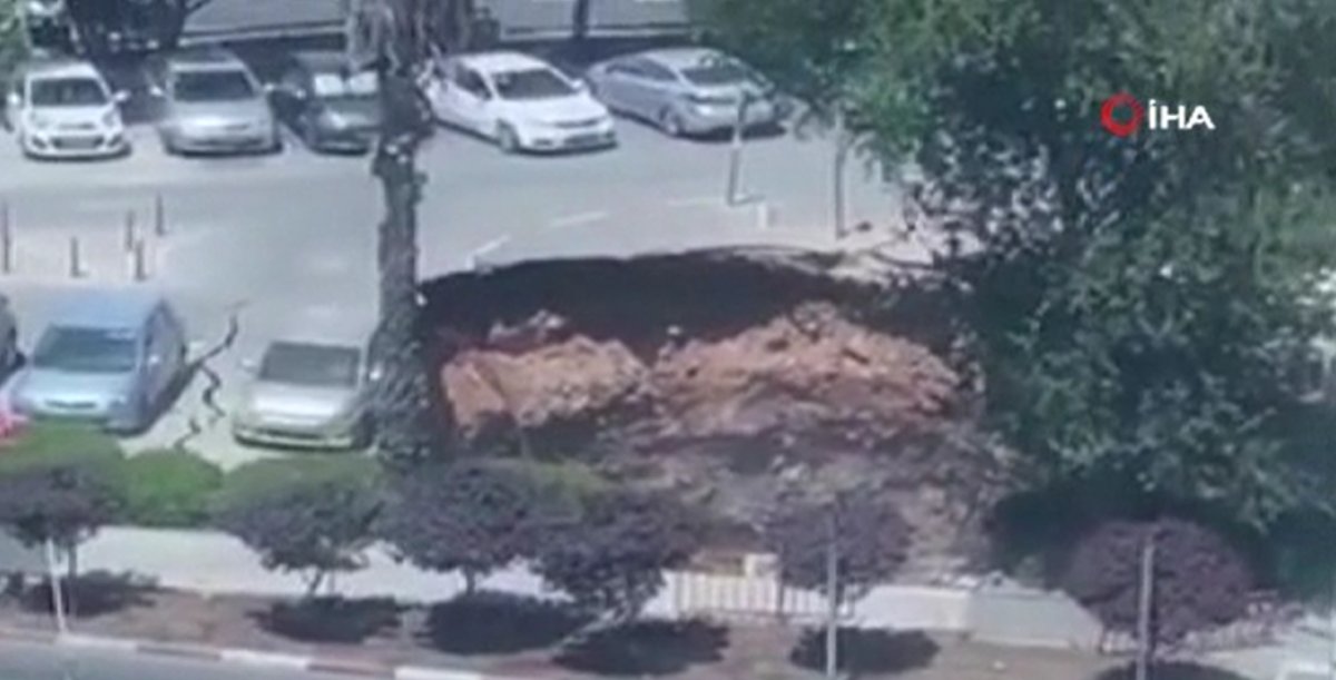 Hospital car park collapsed in Jerusalem, vehicles fell into ditch #5