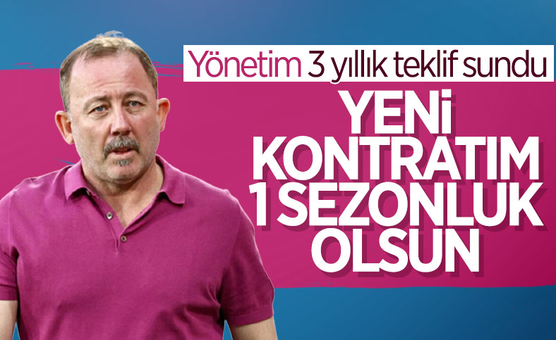 Sergen Yalçın'dan Beşiktaş yönetimine 'bir yıllık' talep