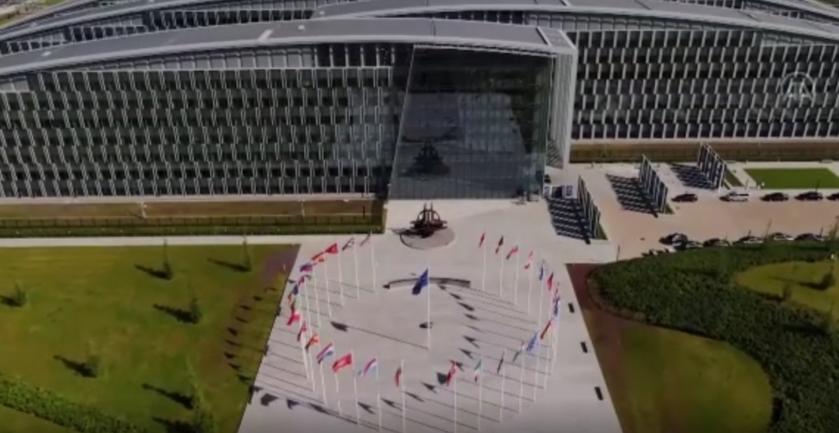 NATO Headquarters building viewed from the air for the first time #3