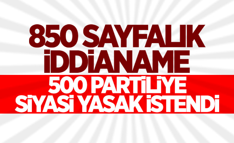 Yargıtay'ın HDP'ye açtığı kapatma davasında 500 partiliye siyasi yasak 