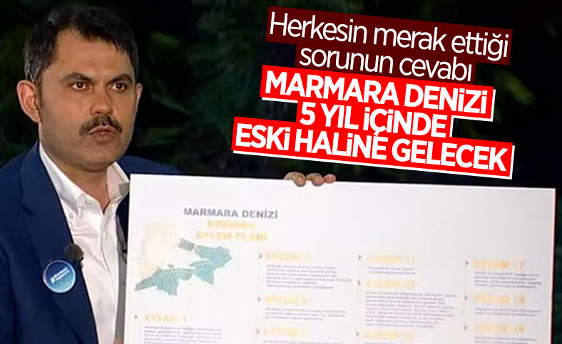 Murat Kurum: Marmara Denizi 5 yıl içinde eski haline gelecek