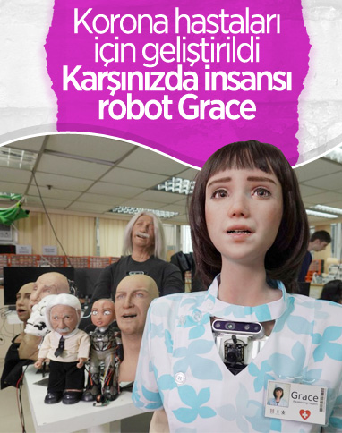 Korona hastaları için geliştirilen insansı robot: Grace