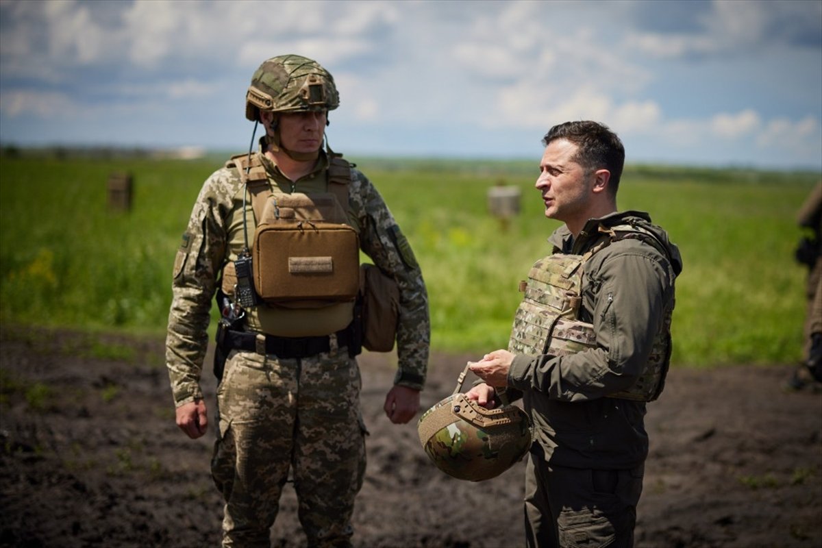 Visit from Vladimir Zelensky to the Donbas front #2