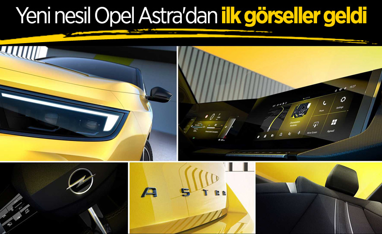 2022 Opel Astra'nın tasarımını gösteren ilk ipucu görselleri