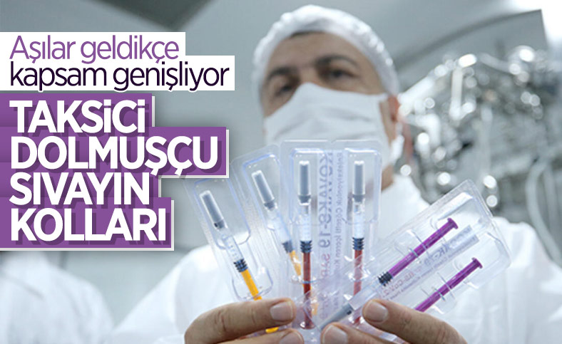Taksi ve minibüsçü esnafı yarından itibaren aşılanacak