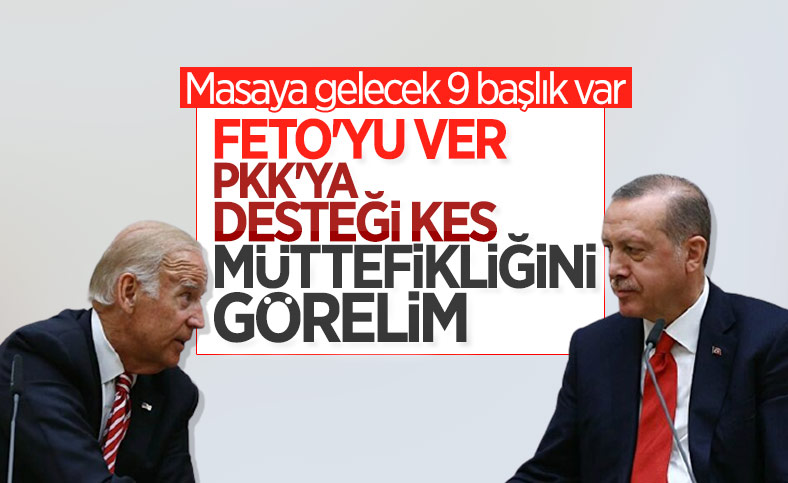 Cumhurbaşkanı Erdoğan ile Joe Biden, 9 kritik konuyu görüşecek