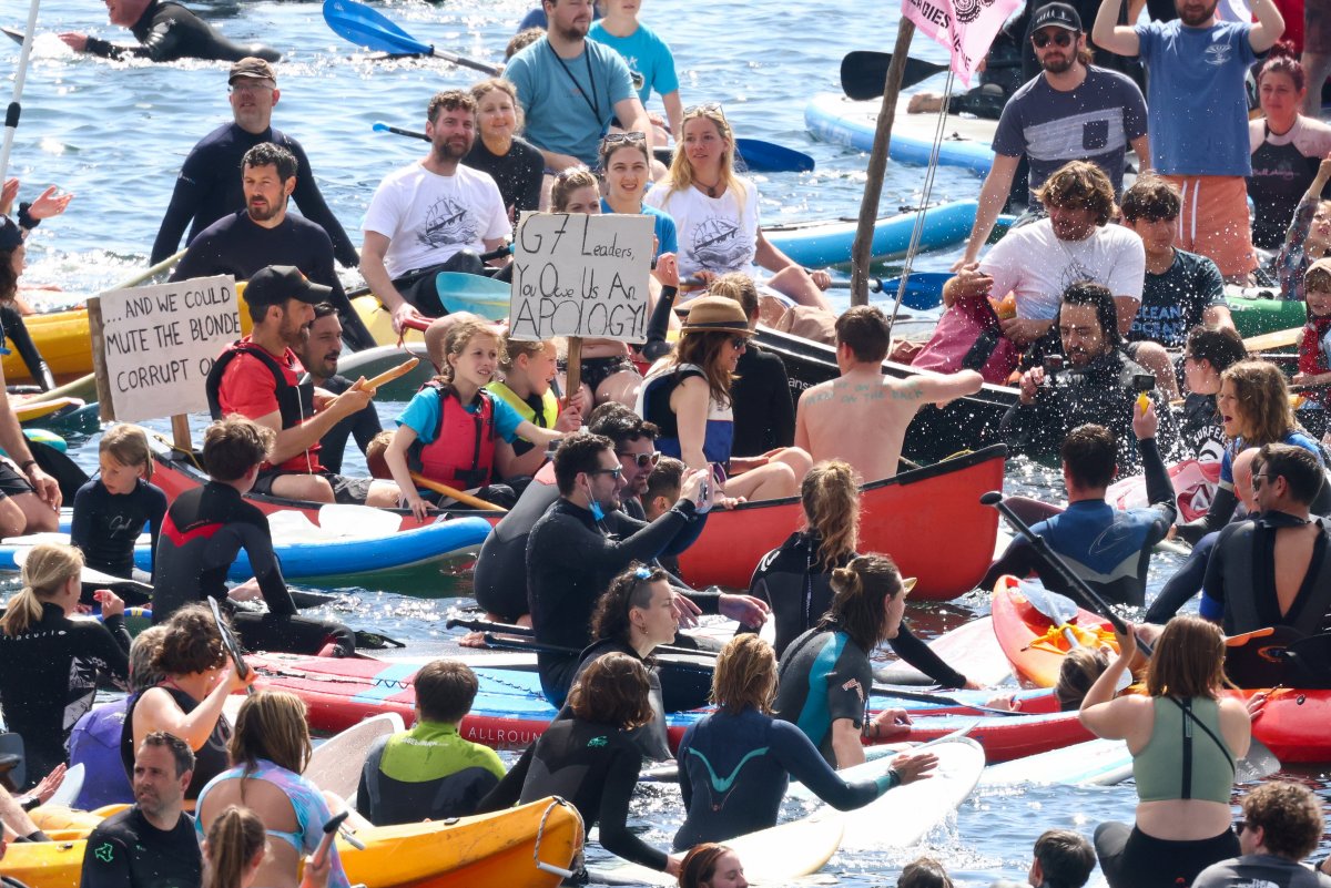 Climate change protest at the G7 Summit #4