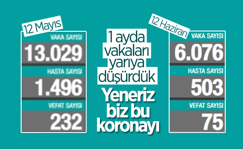 12 Haziran Türkiye'de koronavirüs tablosu 