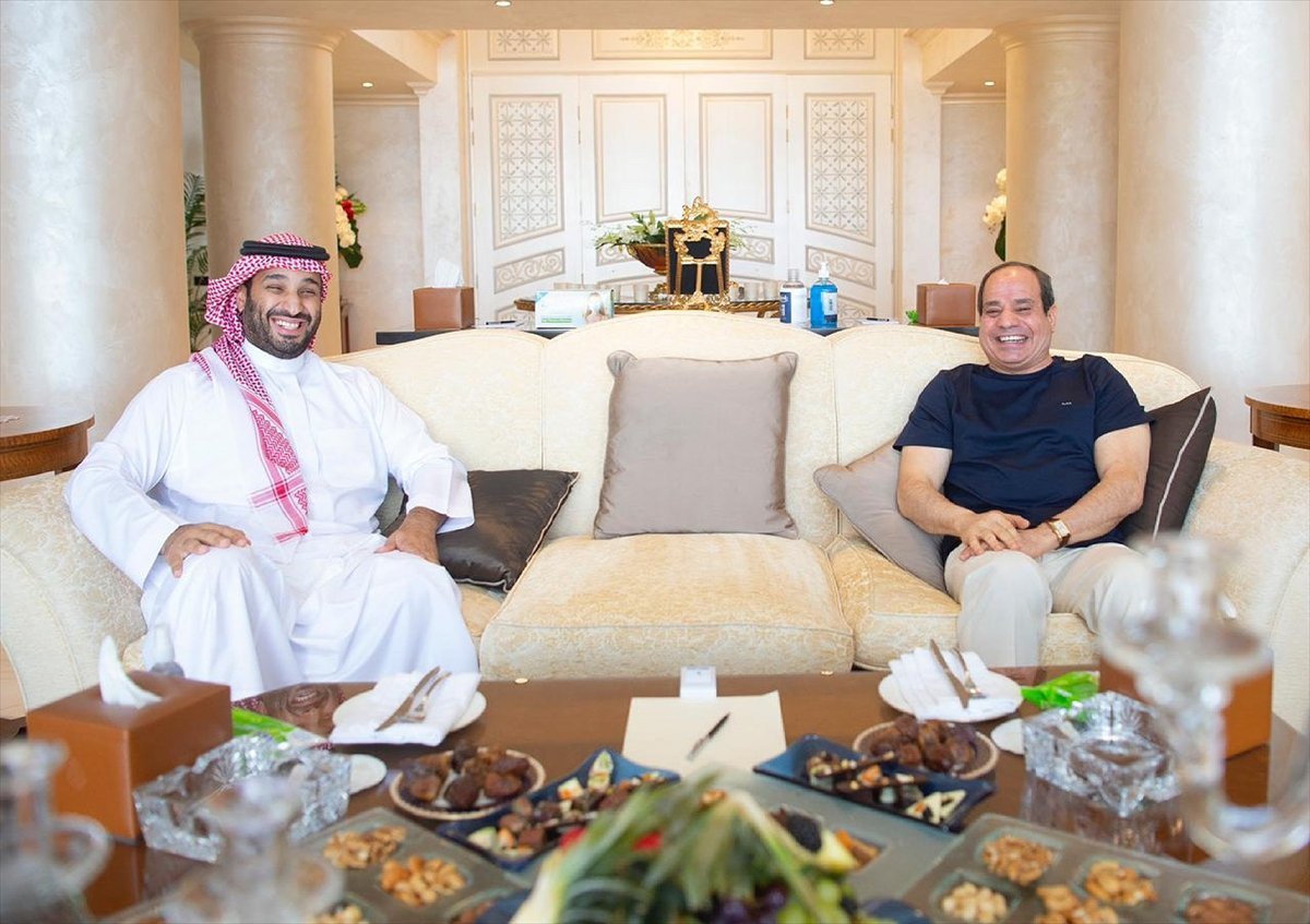 Mohammed bin Salman met with Sisi #1